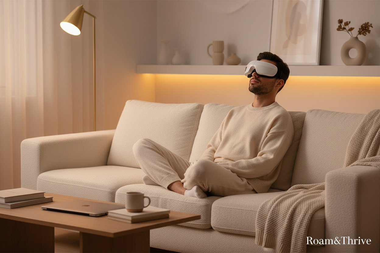 Man Relaxing at Home