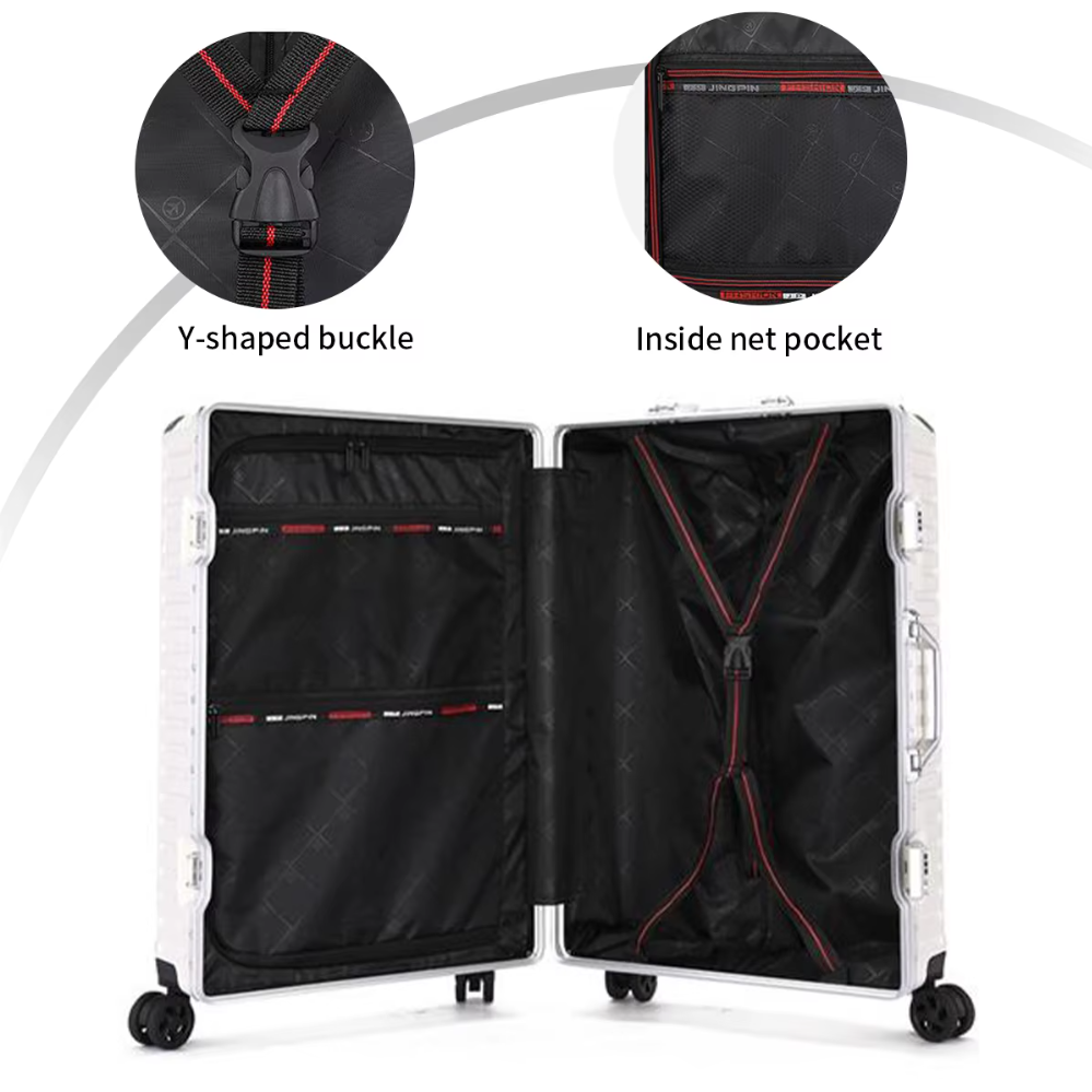 Premium Aluminum Frame Suitcase with USB