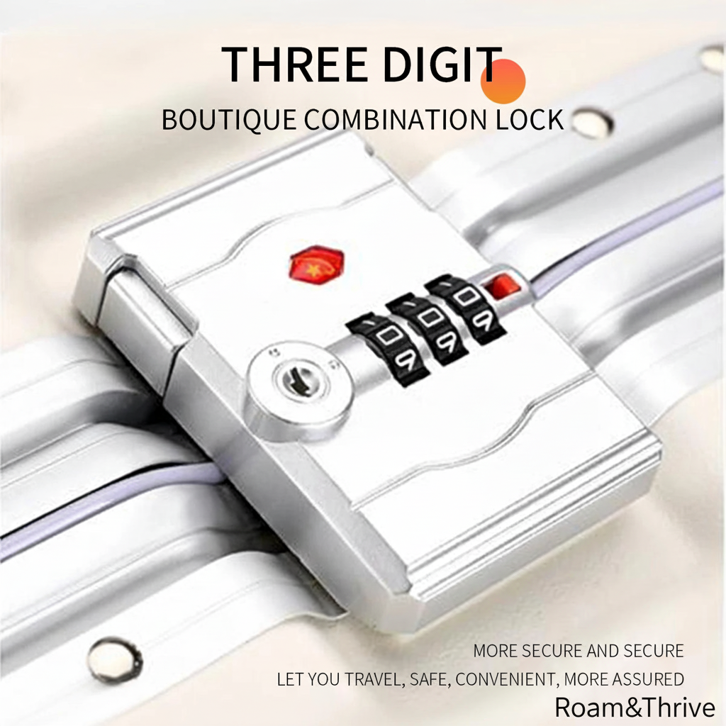 3桁コンビネーションロック説明画像