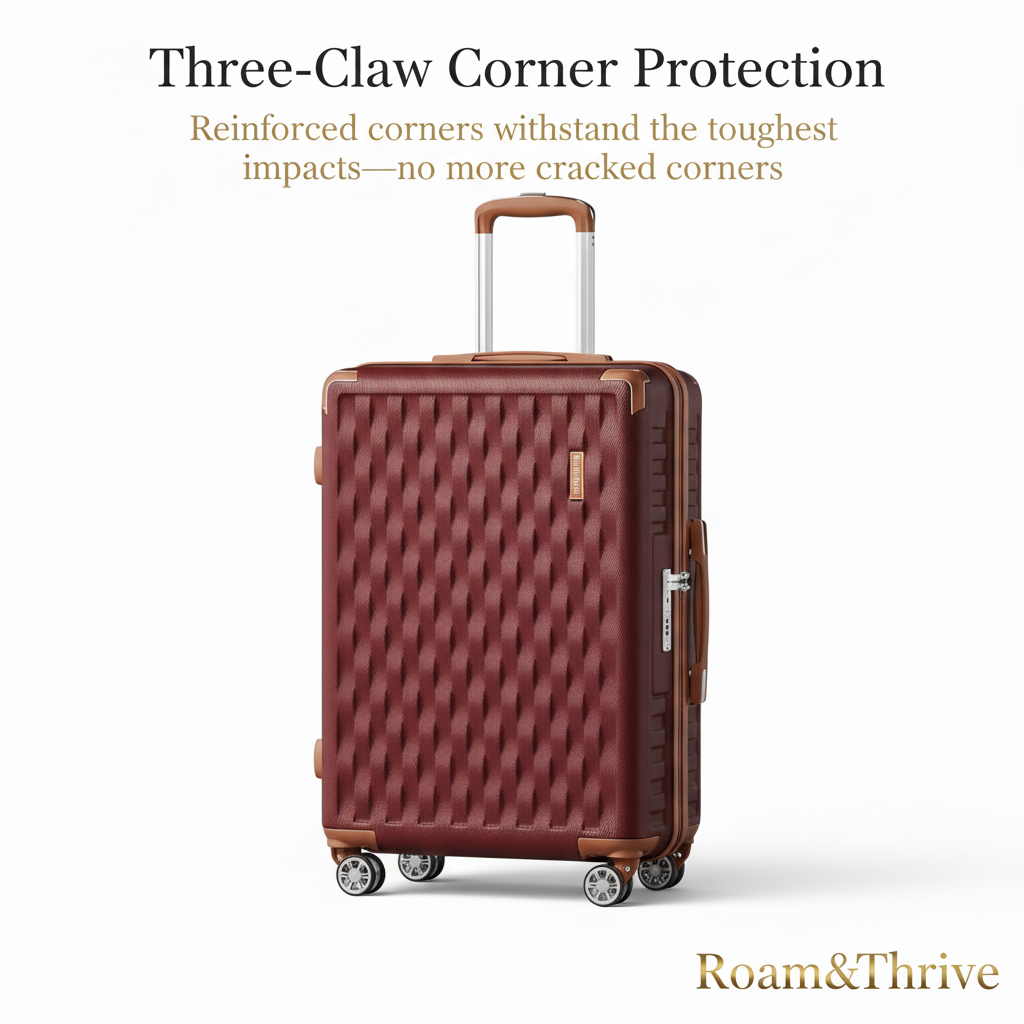 3爪コーナー保護スーツケース