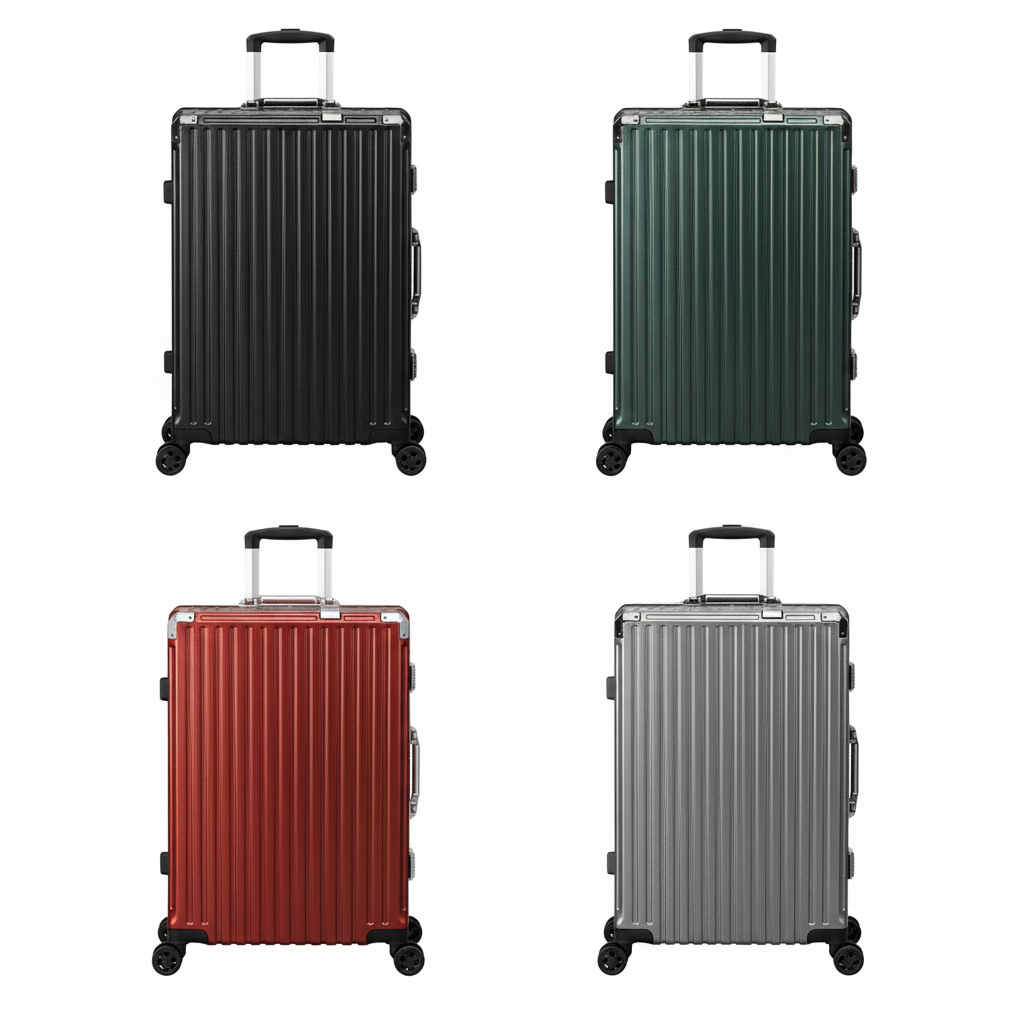 4色のスーツケースコレクション