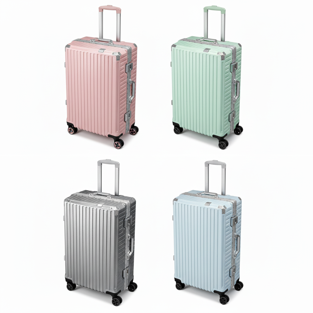 4色のスーツケースコレクション