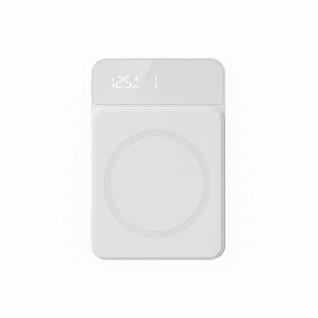 ホワイトモバイルバッテリー