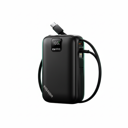 ポータブル充電器 - 白背景商品画像