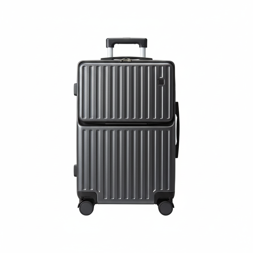 白背景のスーツケース商品画像