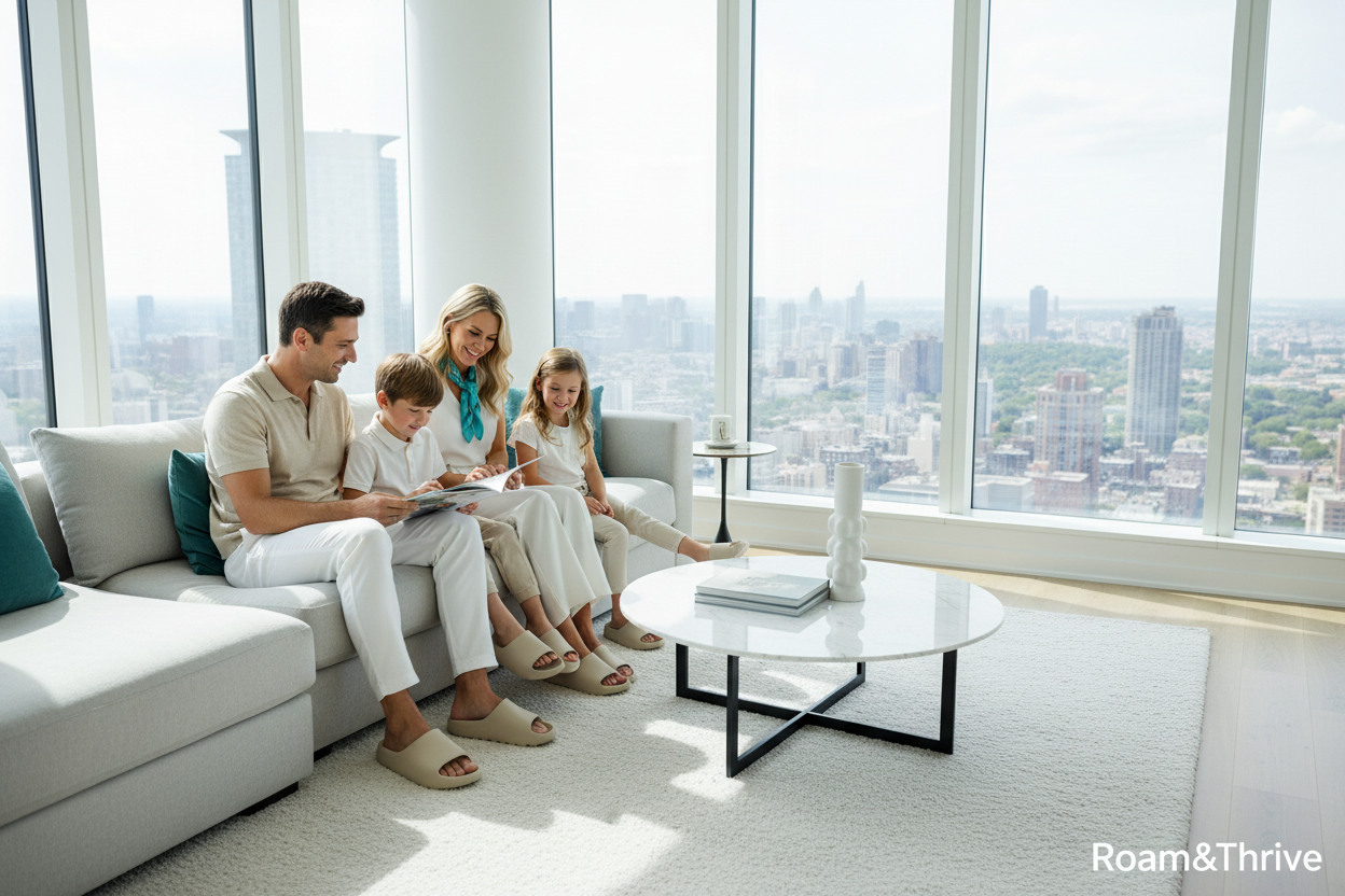 タワーマンション家族ライフスタイル