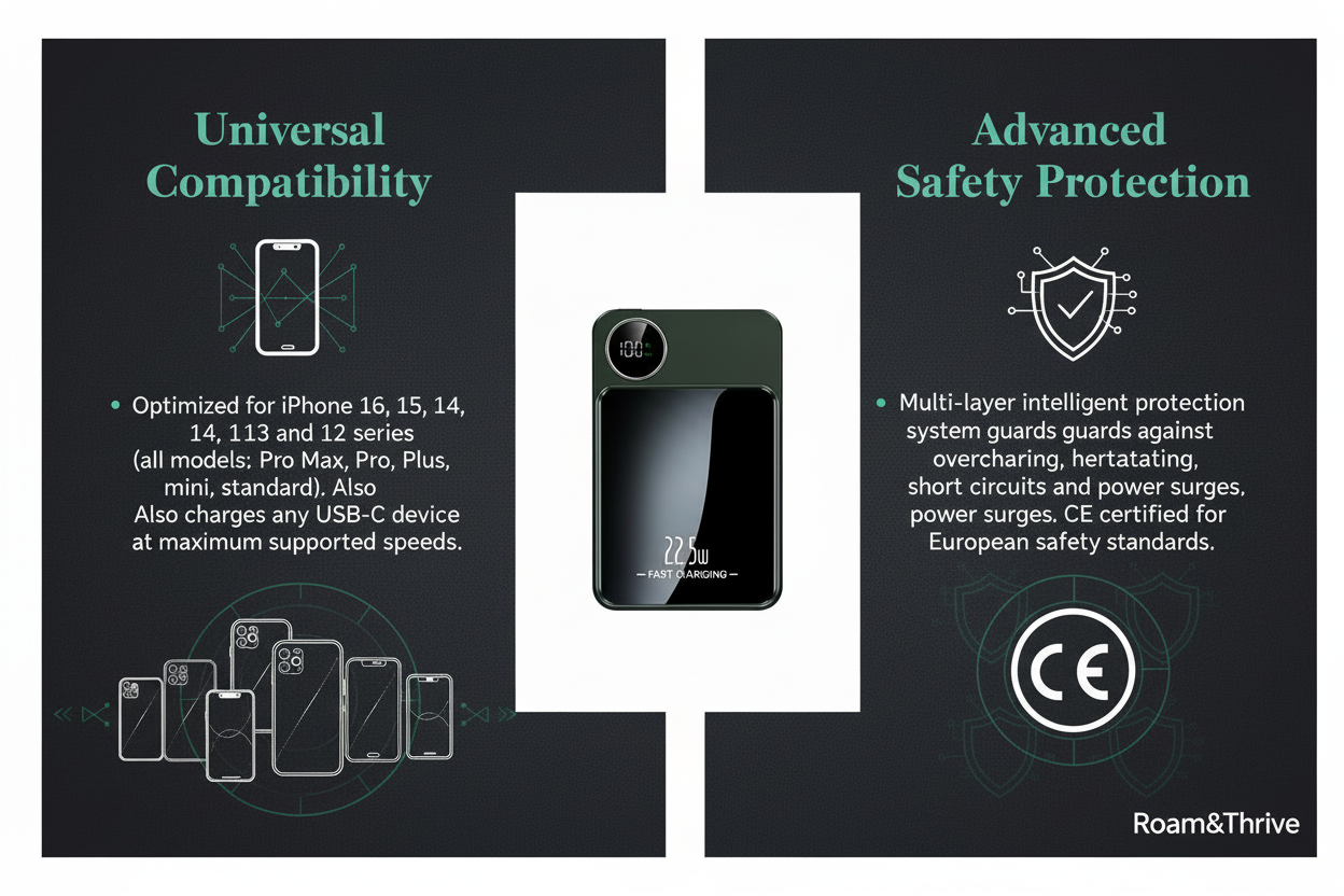 互換性と安全保護機能の説明画像
