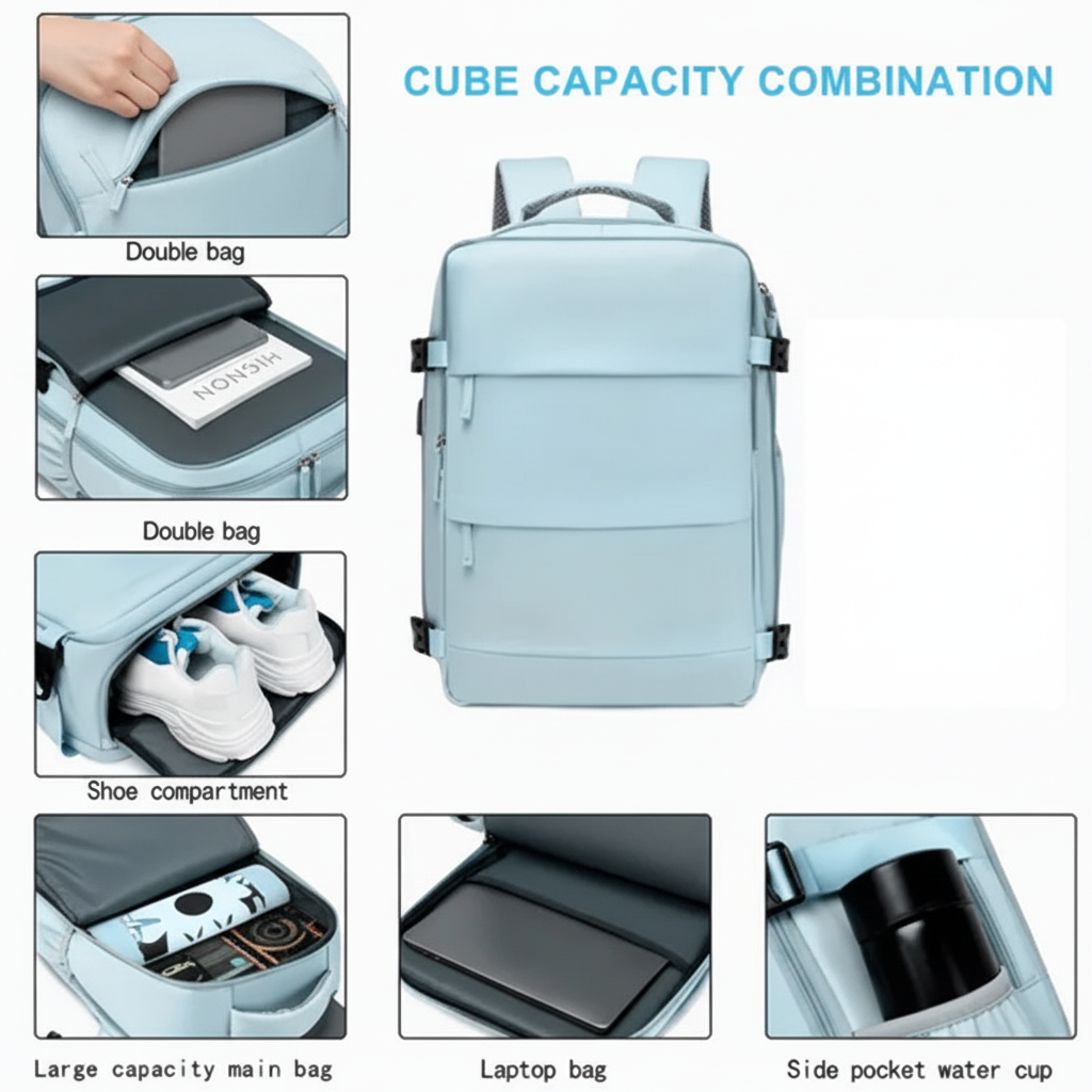バックパック収納機能グリッド