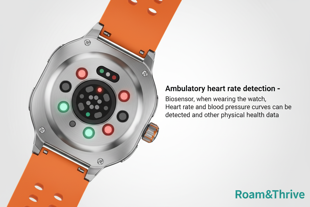 心拍数検出機能の説明画像