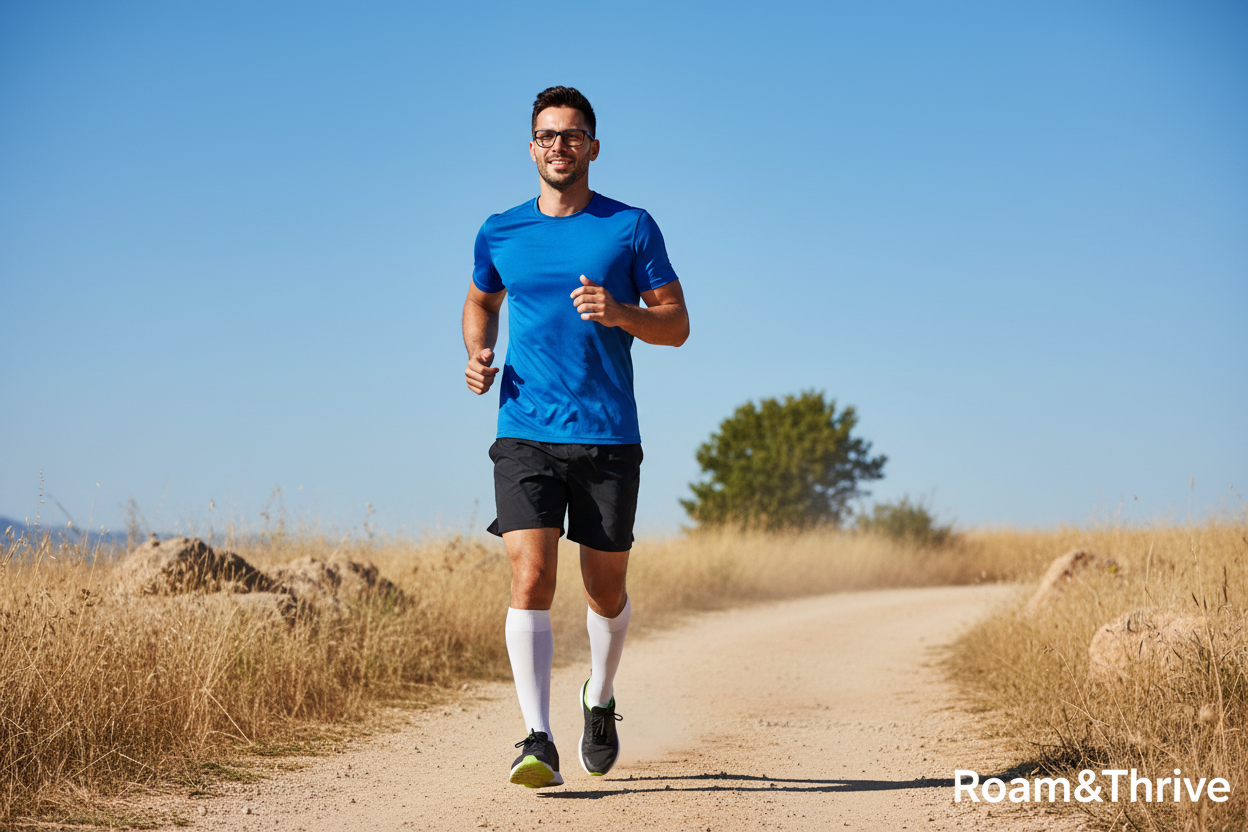 男性ランニングシーン