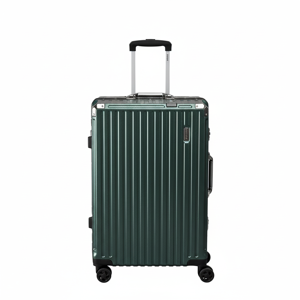 ダークグリーンスーツケース - 正方形