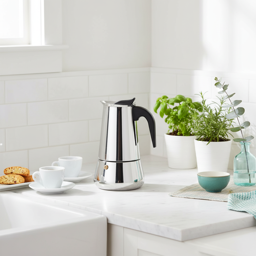 白基調のイタリアキッチン