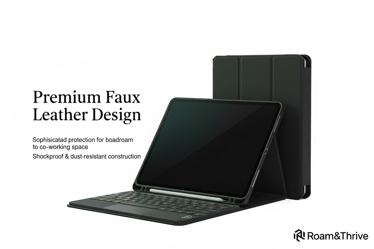 プレミアムフェイクレザーデザイン - 純白背景