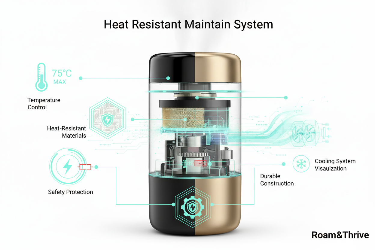 耐熱システム図 - 白背景・黒文字・ロゴ付き
