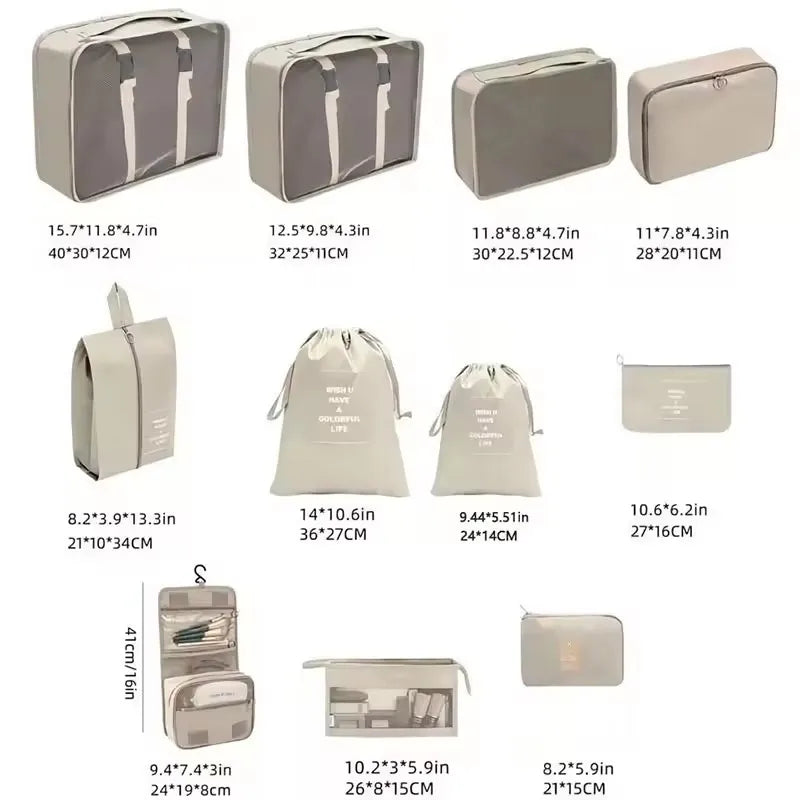 11-Piece Complete Packing Cube Set