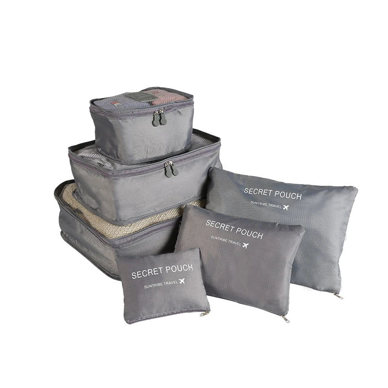 Premium 6-Piece Travel Storage Bag Set