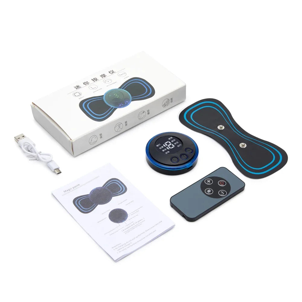 Portable EMS Neck & Shoulder Massager - Travel Wellness Device