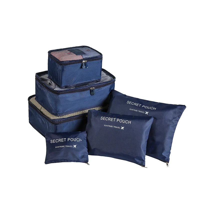 Premium 6-Piece Travel Storage Bag Set