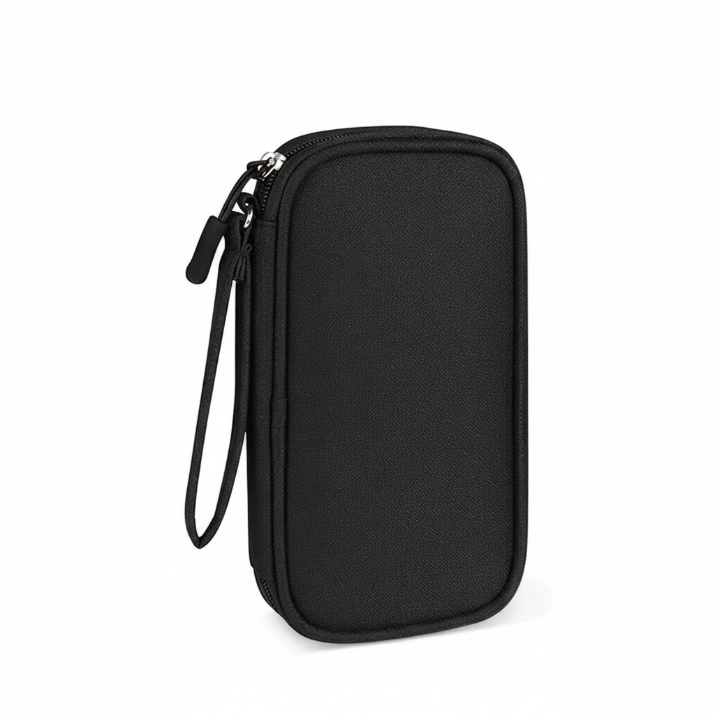 Black cable organizer