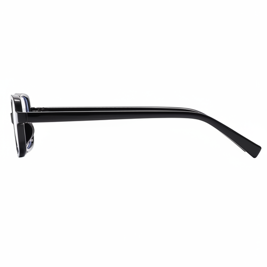 Black Eyeglasses Side View Product Photo