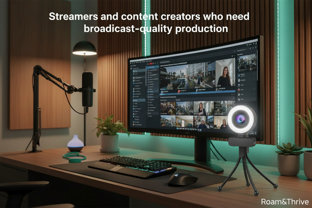 Broadcast quality streaming with Roam&Thrive