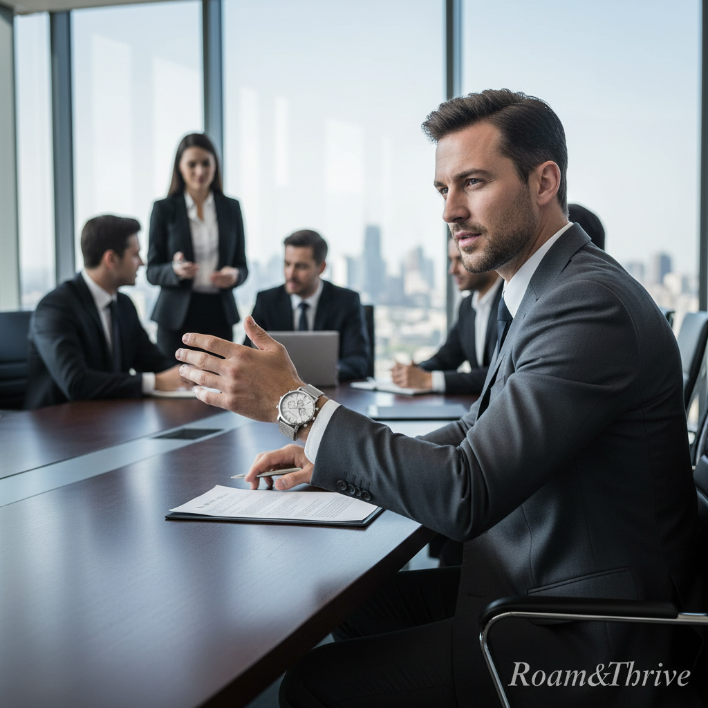 CEOミーティングシーン - ビジネスライフスタイル