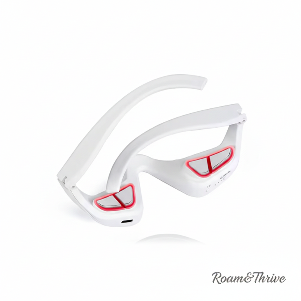 Eye massager centered on white background