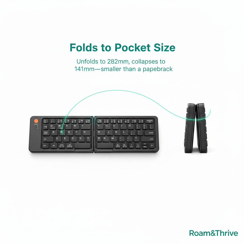 Foldable keyboard correct folding mechanism