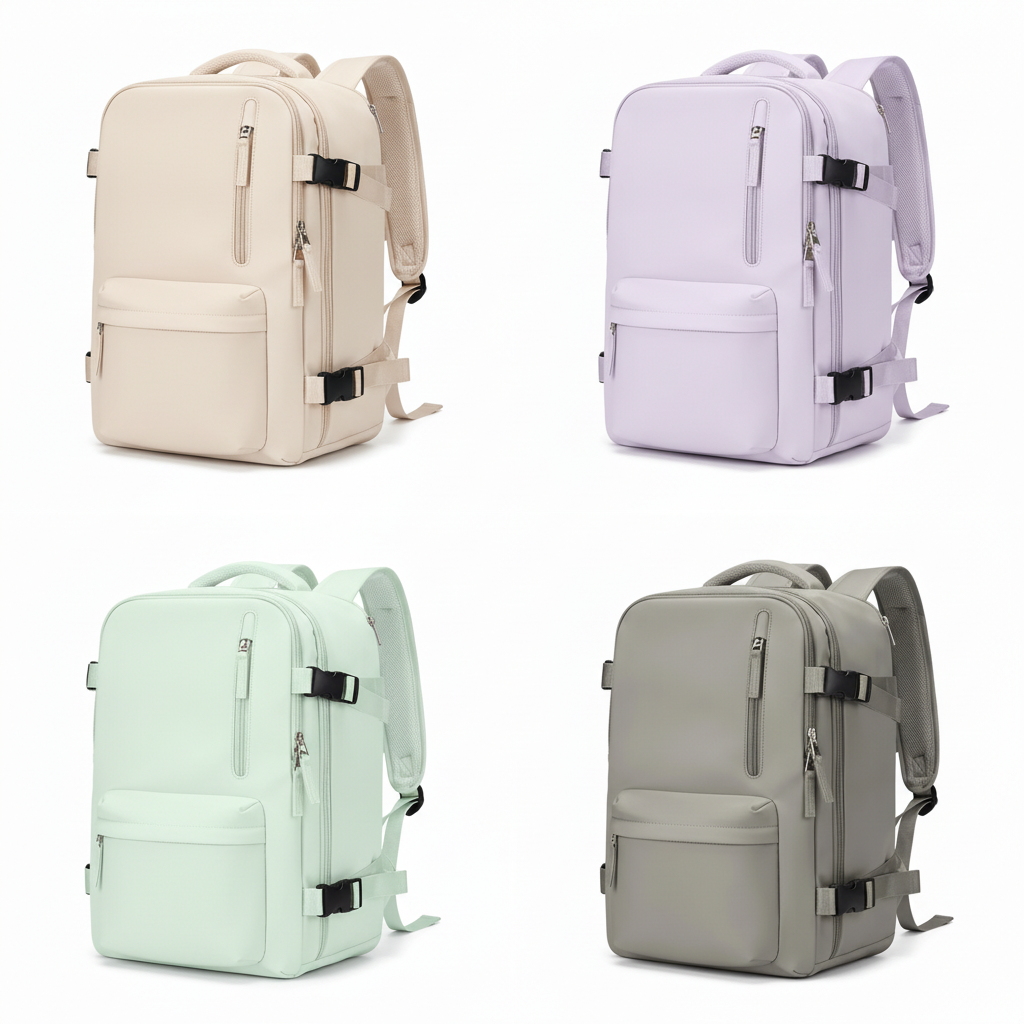 Four Color Backpack 2x2 Grid