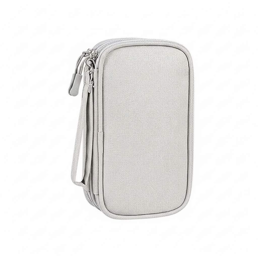 Grey cable organizer