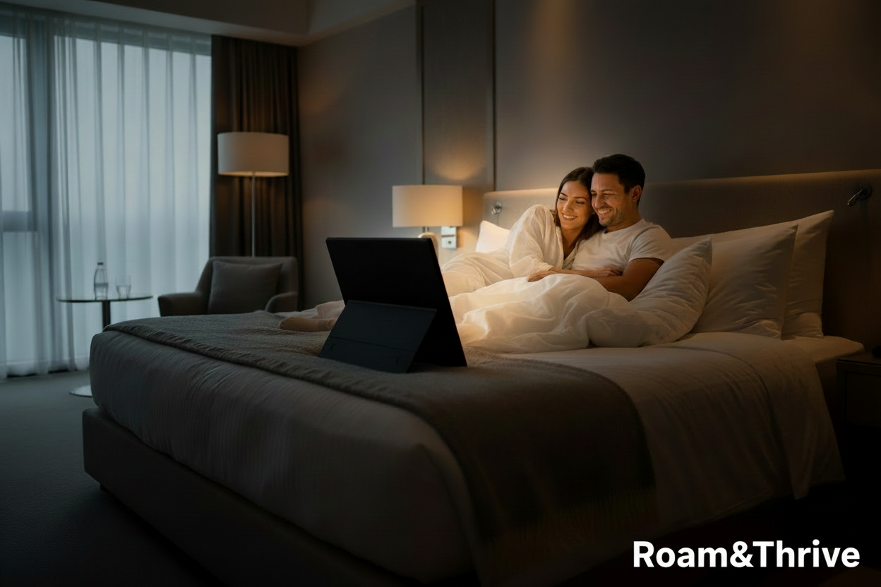 Hotel Bedroom with Roam&Thrive - Bright