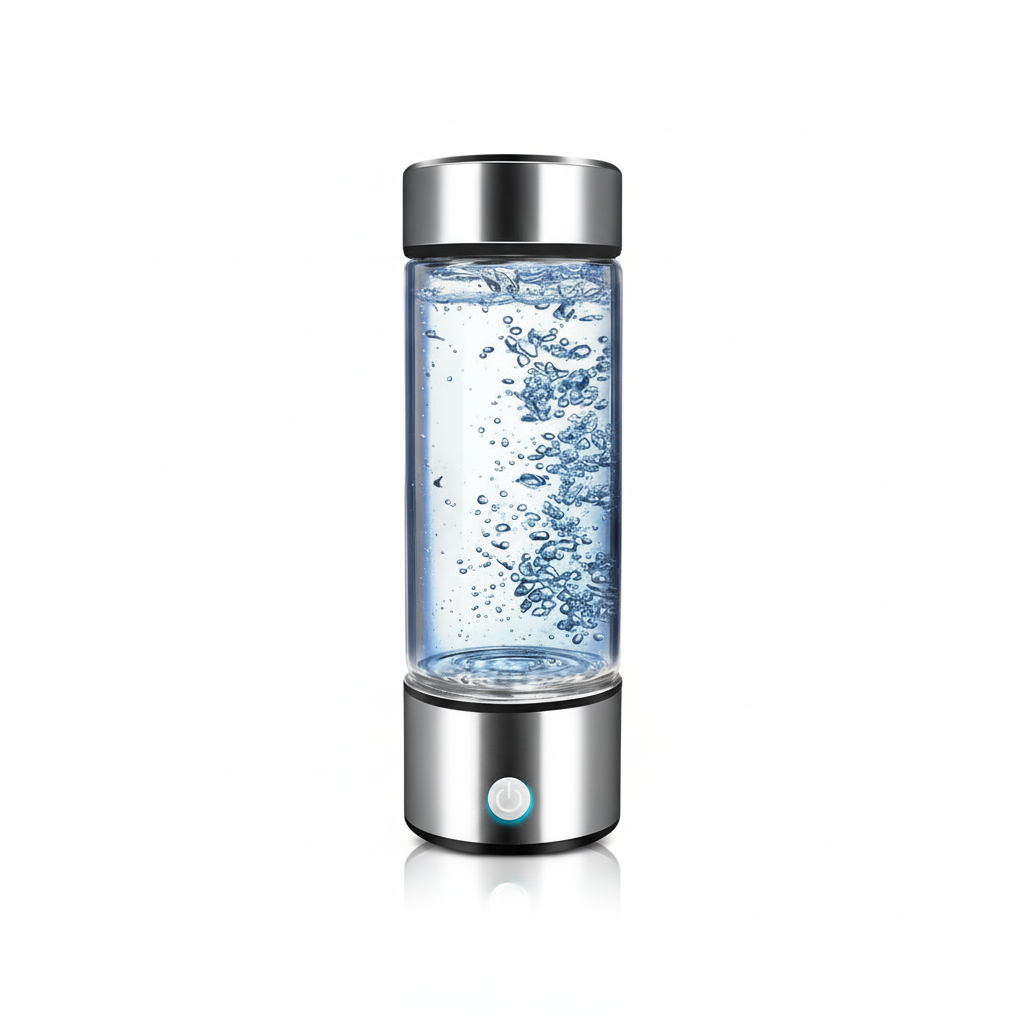 Hydrogen Water Bottle - Clean White Background