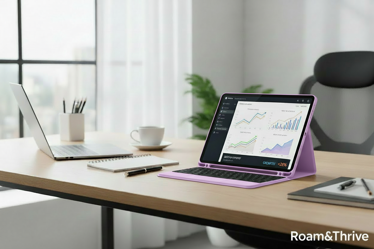 ライトパープル iPad キーボードケース