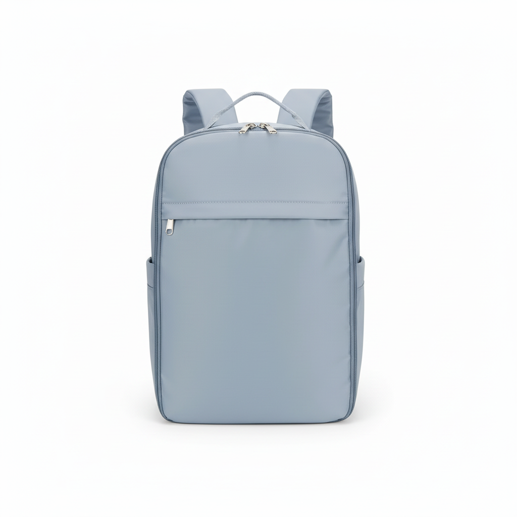 Light Blue Backpack Front View