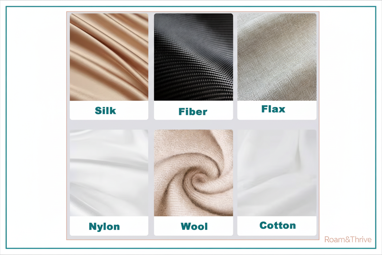 Luxury fabric types showcase
