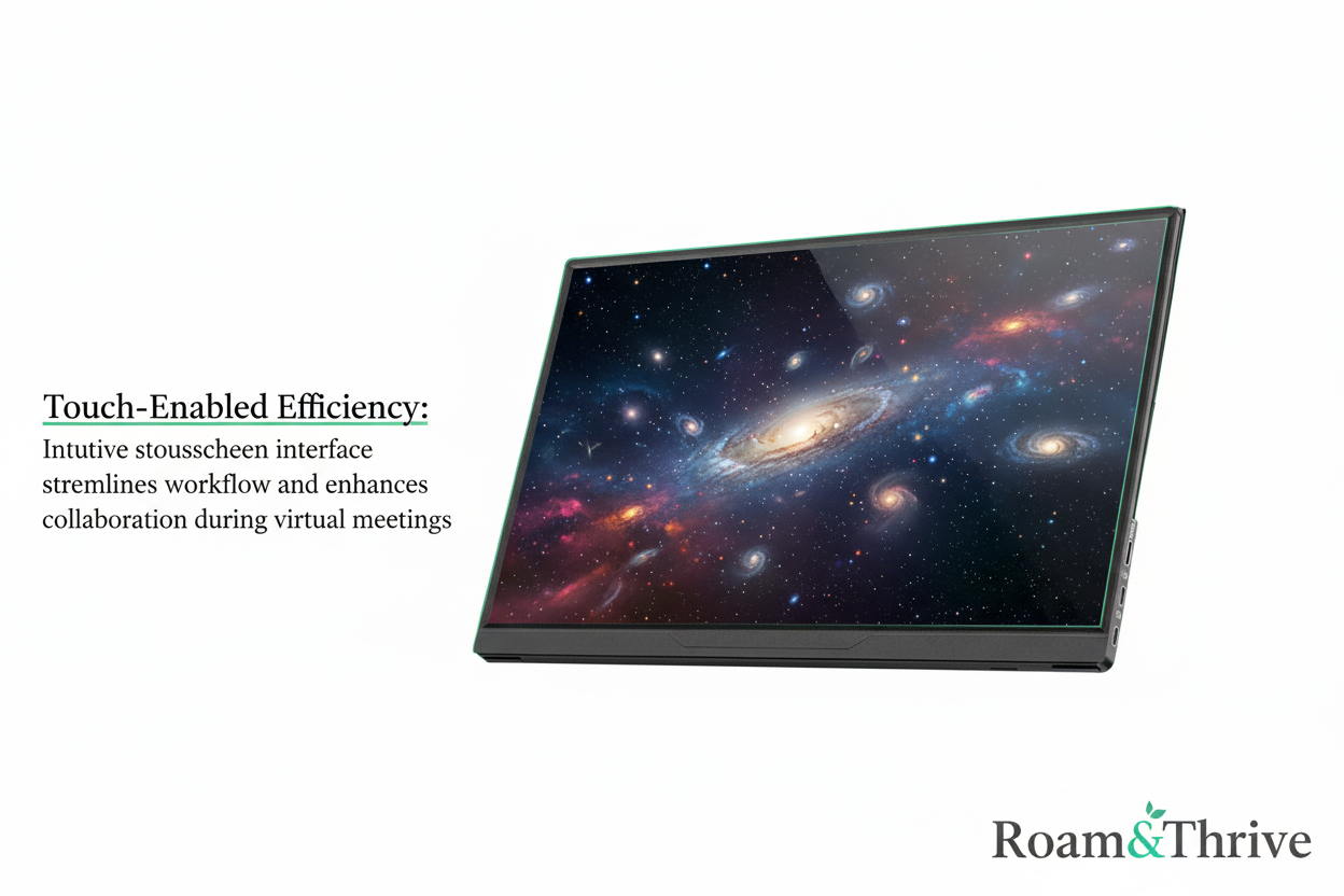 Luxury Portable Monitor on White Background