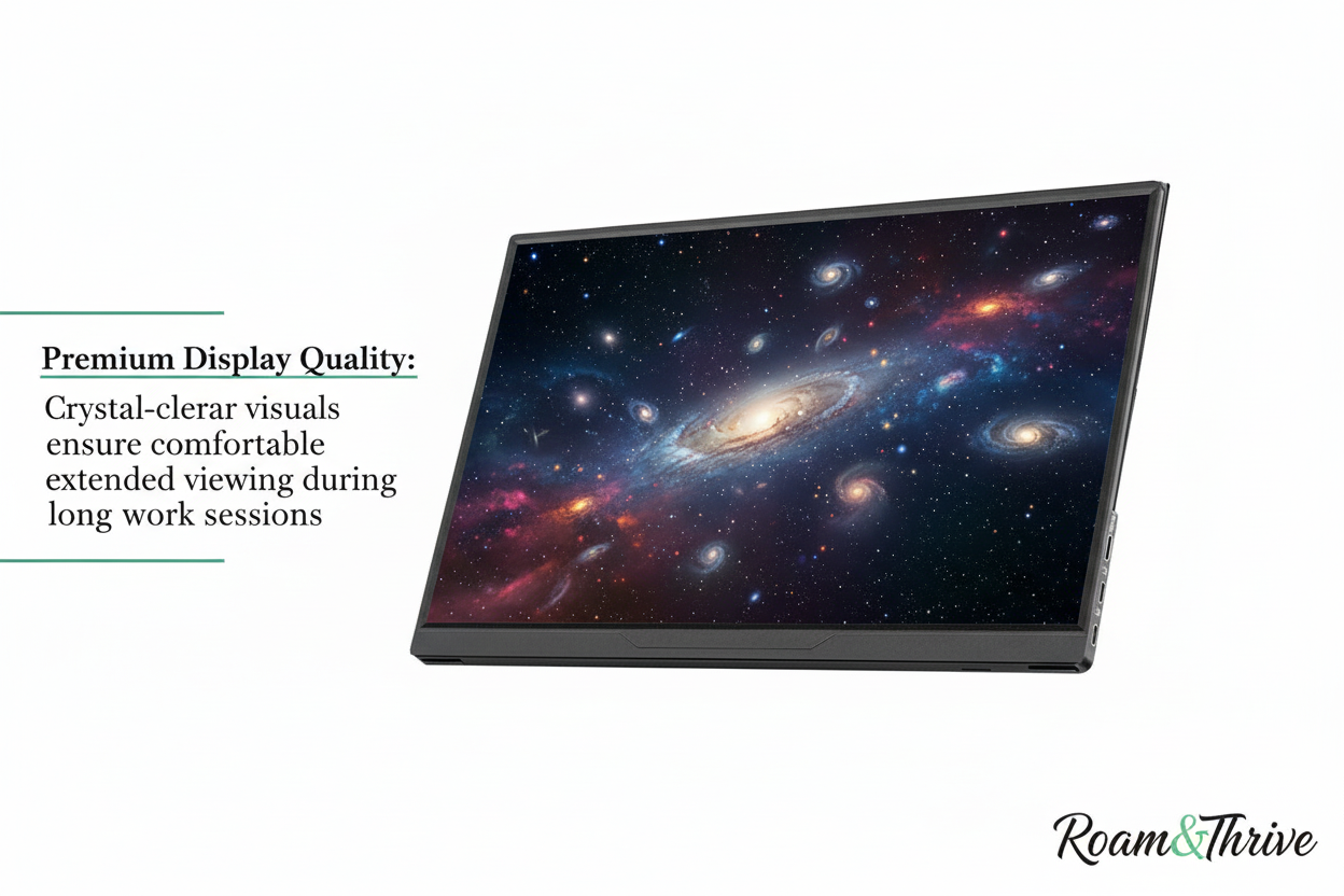 Premium Display Quality on White Background