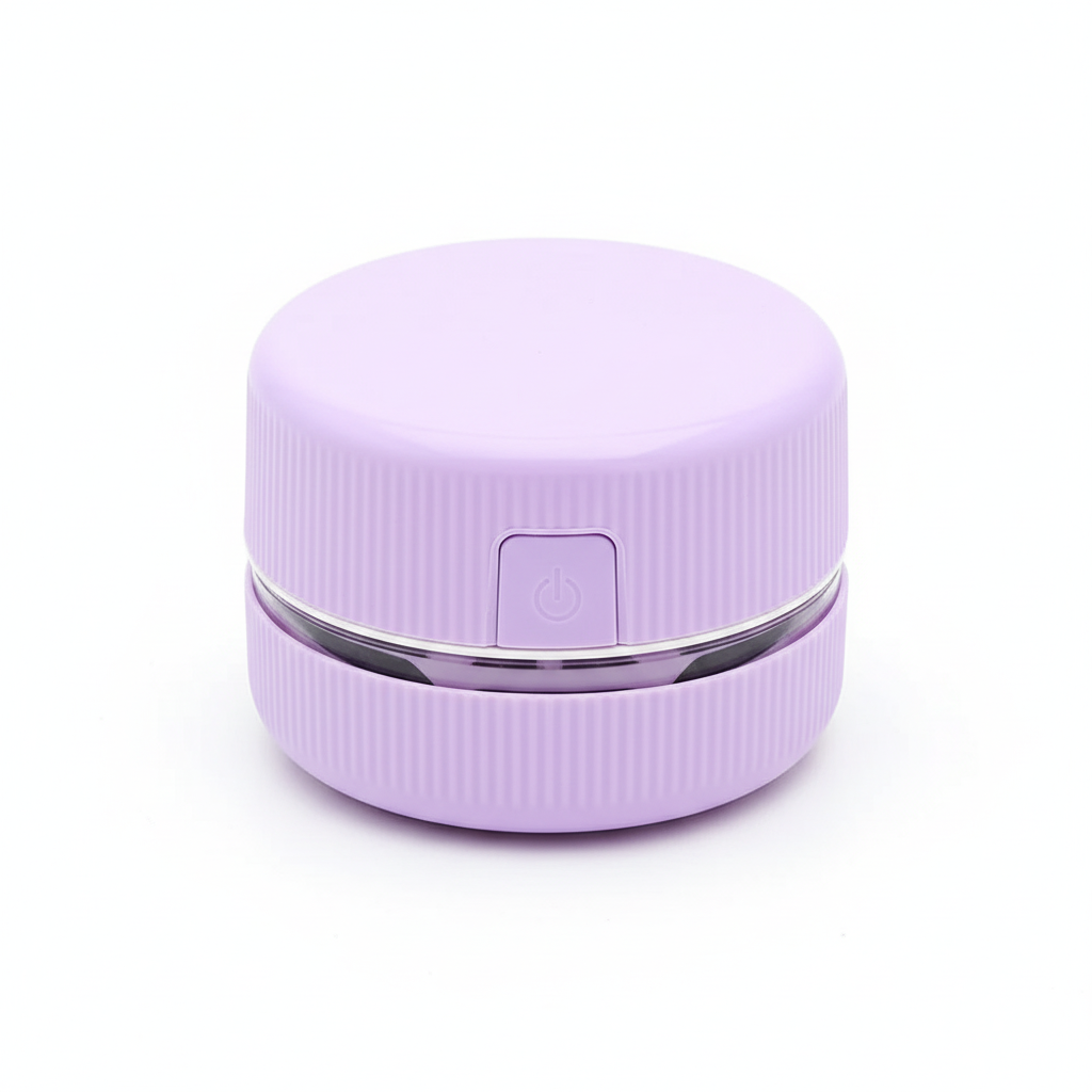 Purple Mini Desktop Vacuum