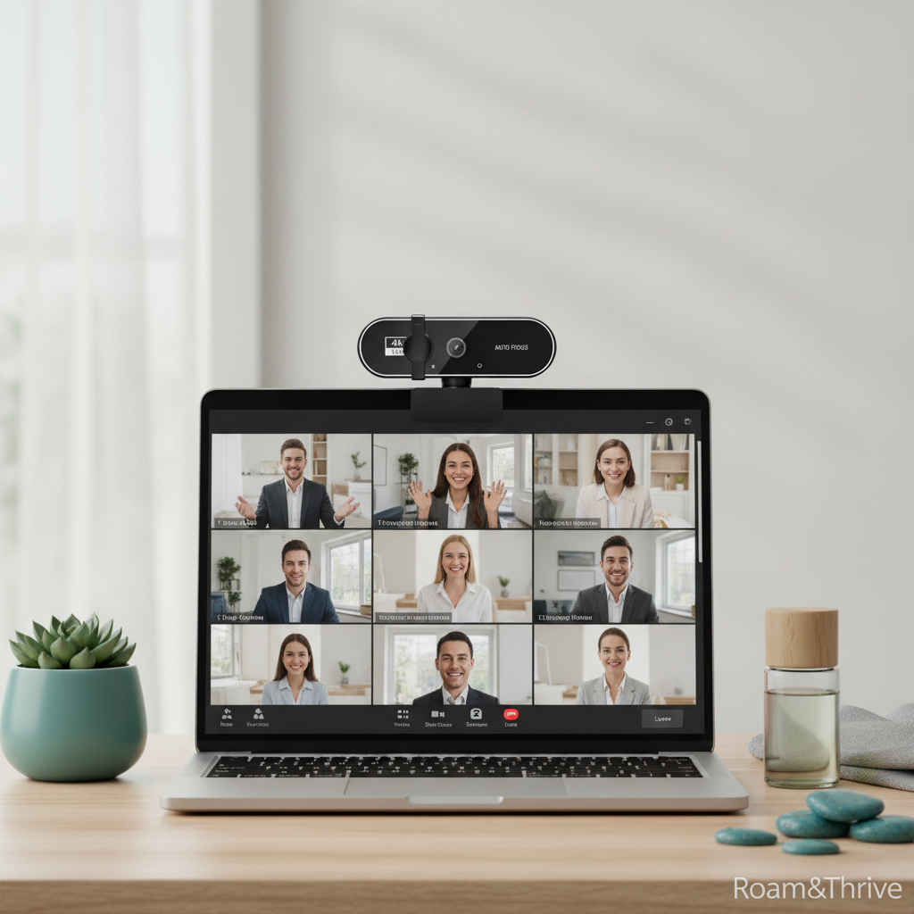 ウェブカメラでオンラインミーティング - Roam&Thrive