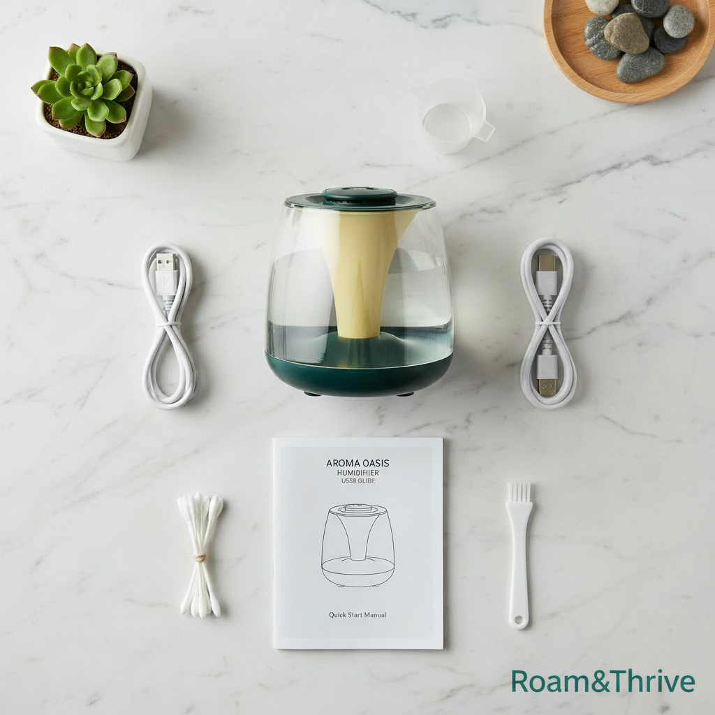 パッケージ内容画像 - Roam&Thriveロゴ付き