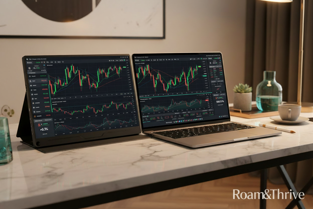 Trading Display with Roam&Thrive