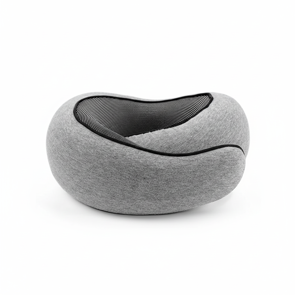Travel Neck Pillow - White Background