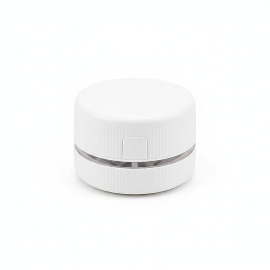 White Mini Desktop Vacuum